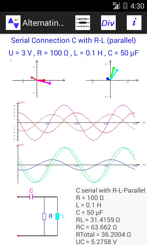 Alternating Current With RLC | Indus Appstore | Screenshot