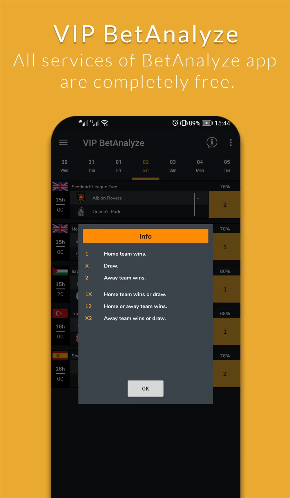 Vip OddsAnalyze Betting Tips | Indus Appstore | Screenshot