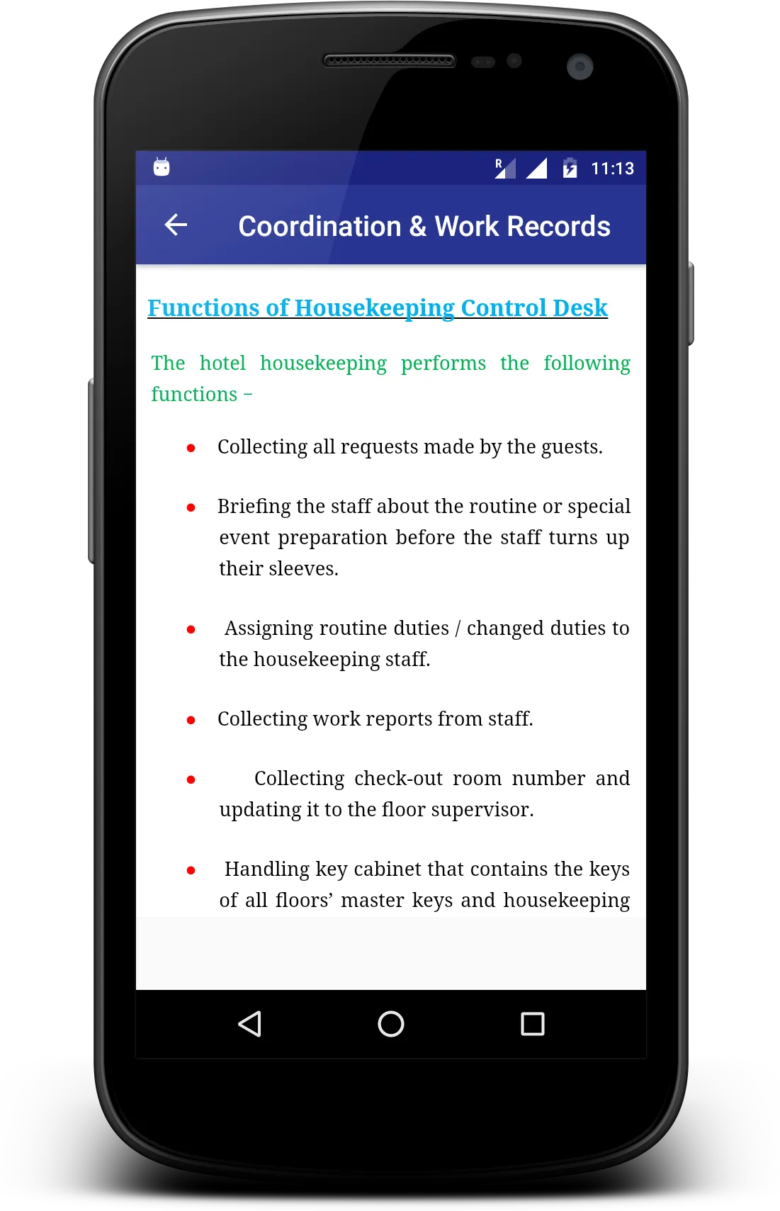 Hotel House Keeping | Indus Appstore | Screenshot