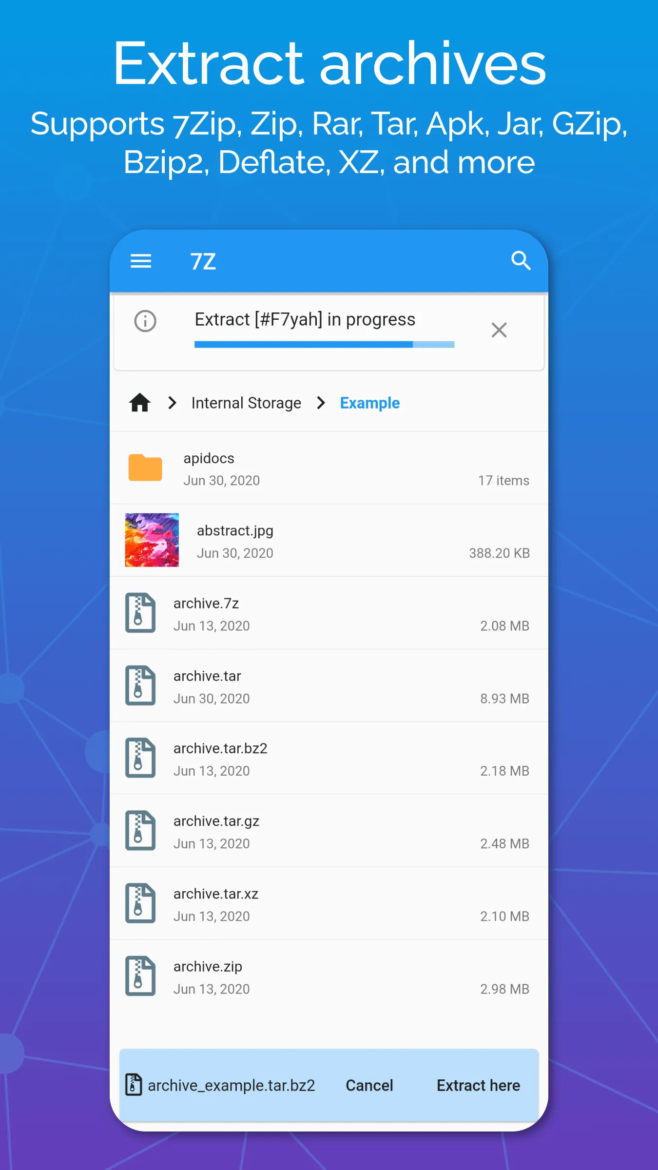 7Z: Zip 7Zip Rar File Manager | Indus Appstore | Screenshot
