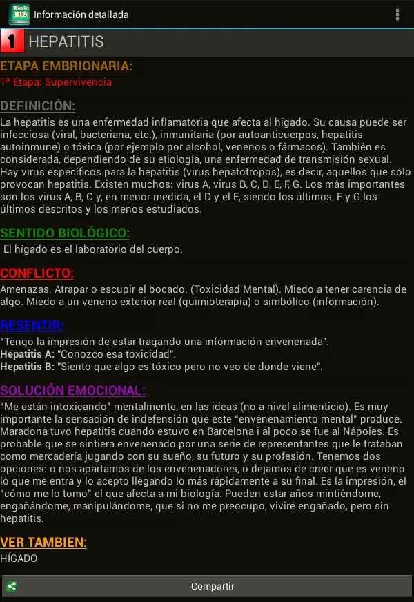 Diccionario Bio-Emocional | Indus Appstore | Screenshot