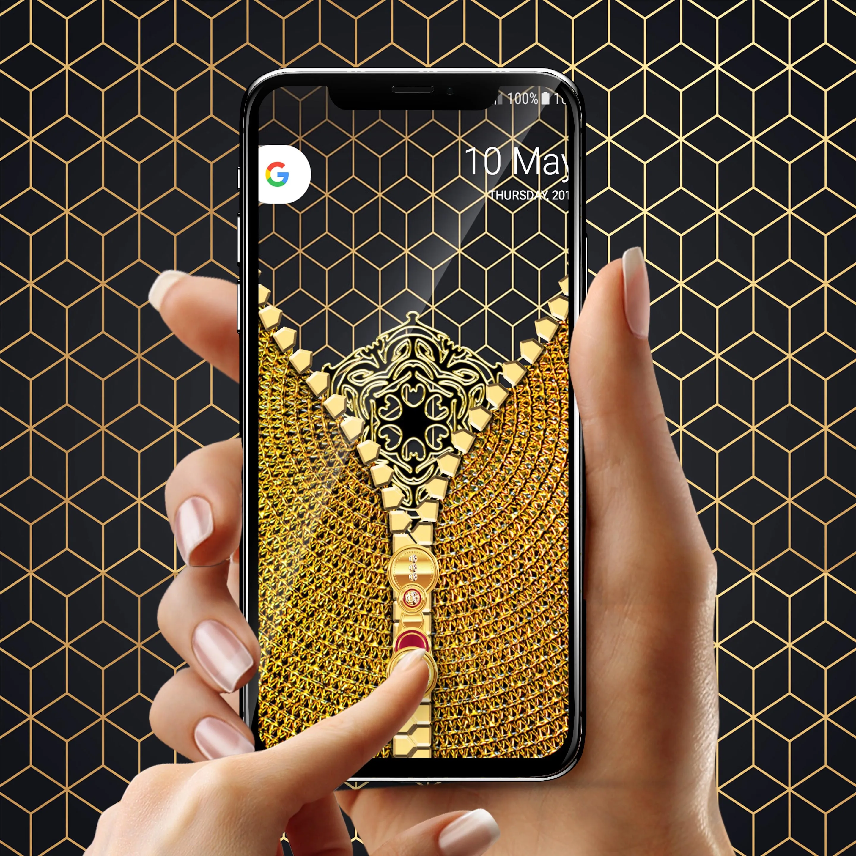 Gold lock screen | Indus Appstore | Screenshot