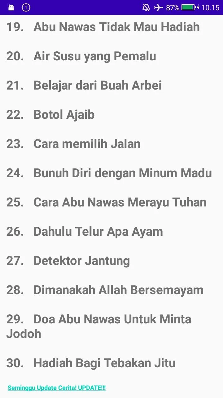 KISAH ABUNAWAS - 1001 MALAM | Indus Appstore | Screenshot