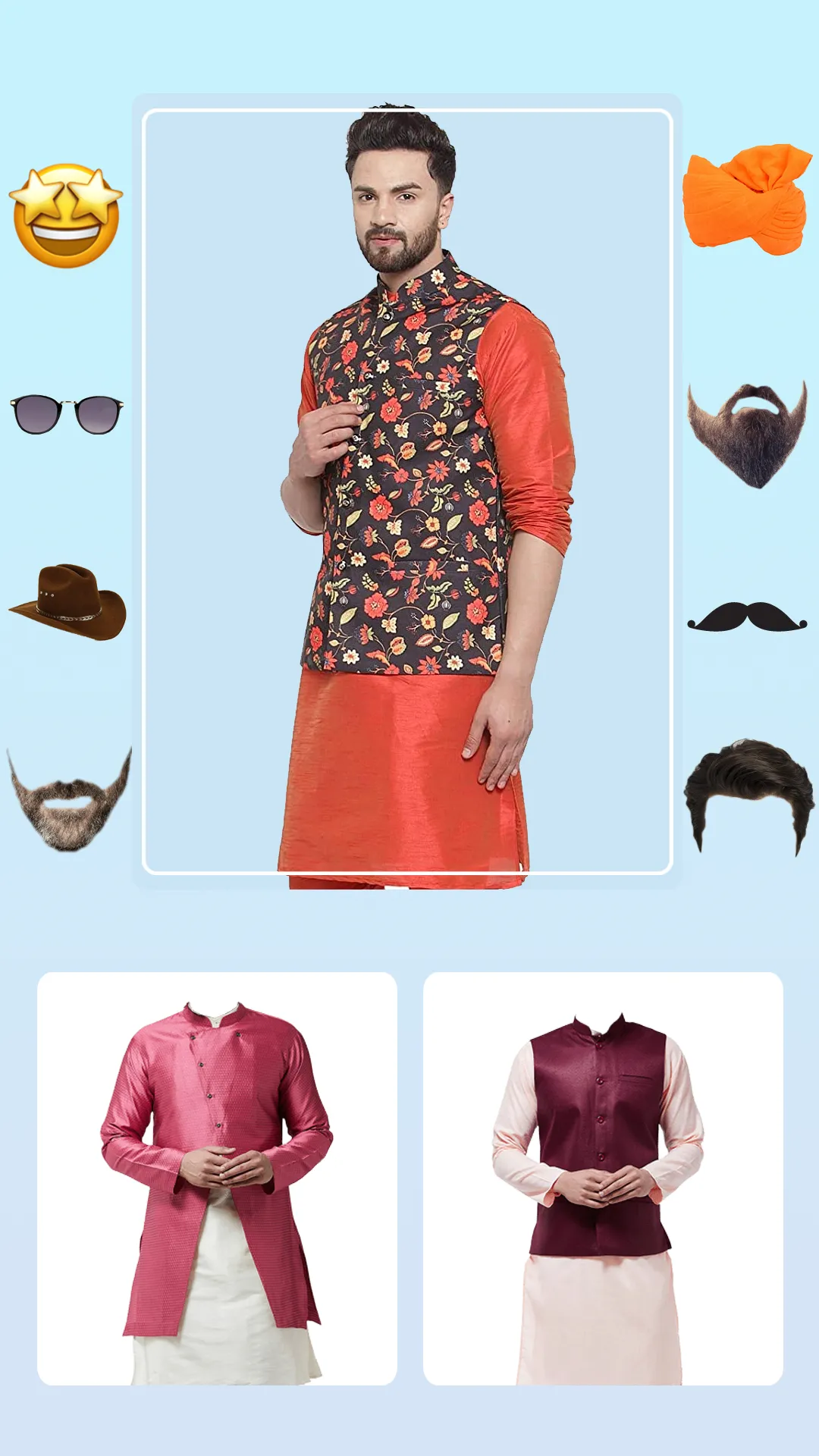 Men Salwar Kameez Photo Suit | Indus Appstore | Screenshot