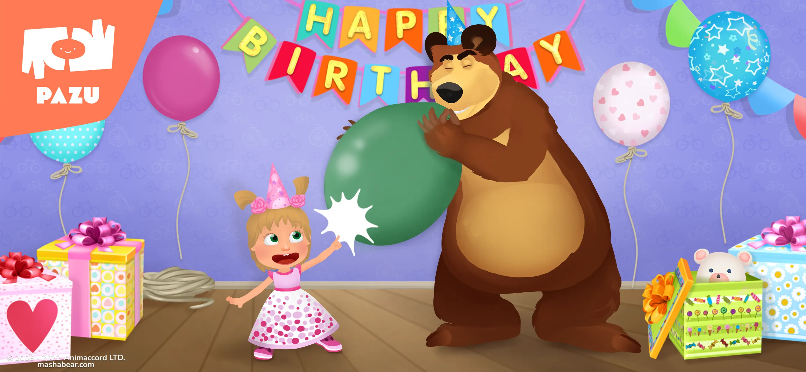 Masha and The Bear Birthday | Indus Appstore | Screenshot