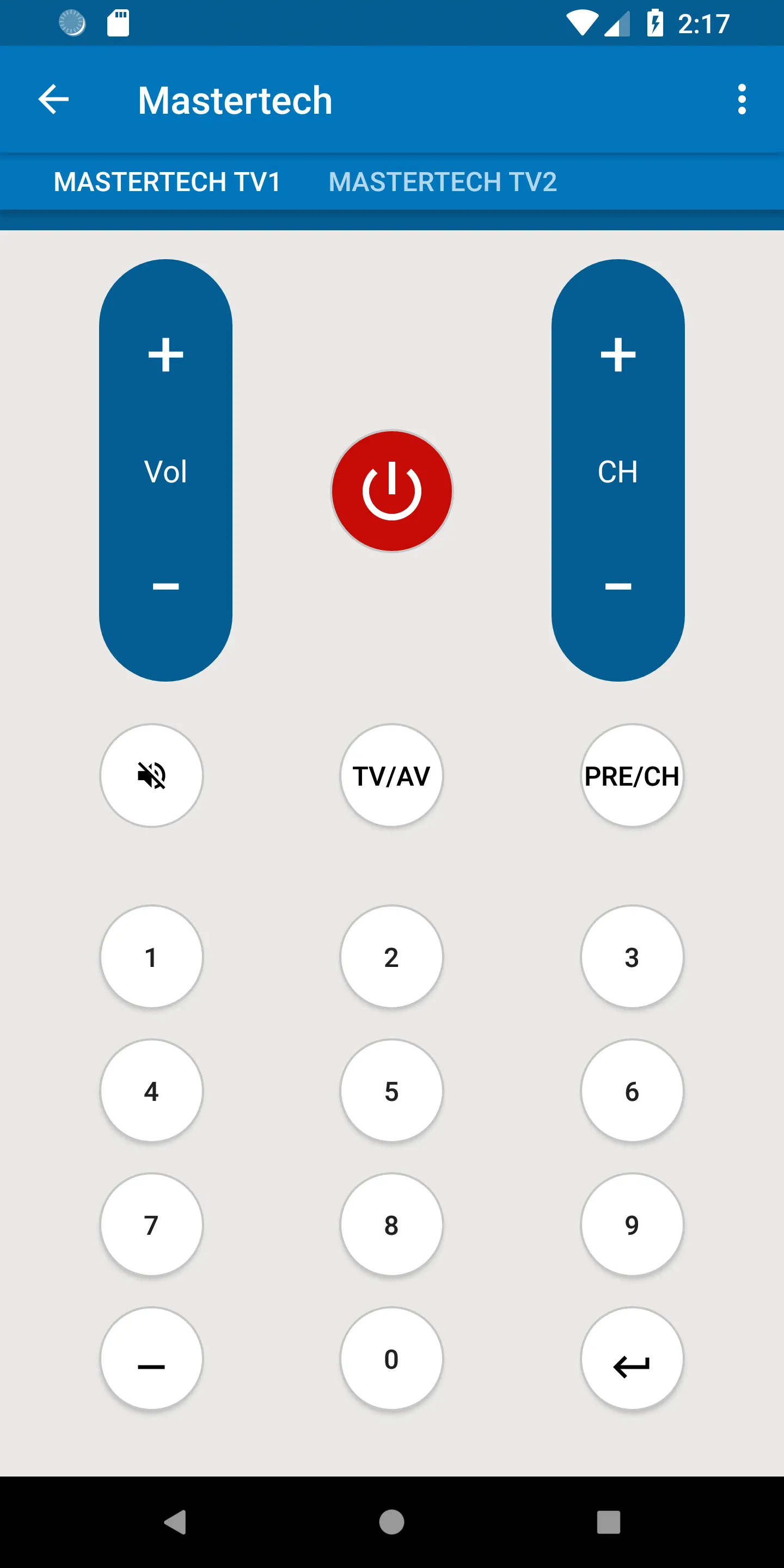 Mastertech TV Remote | Indus Appstore | Screenshot