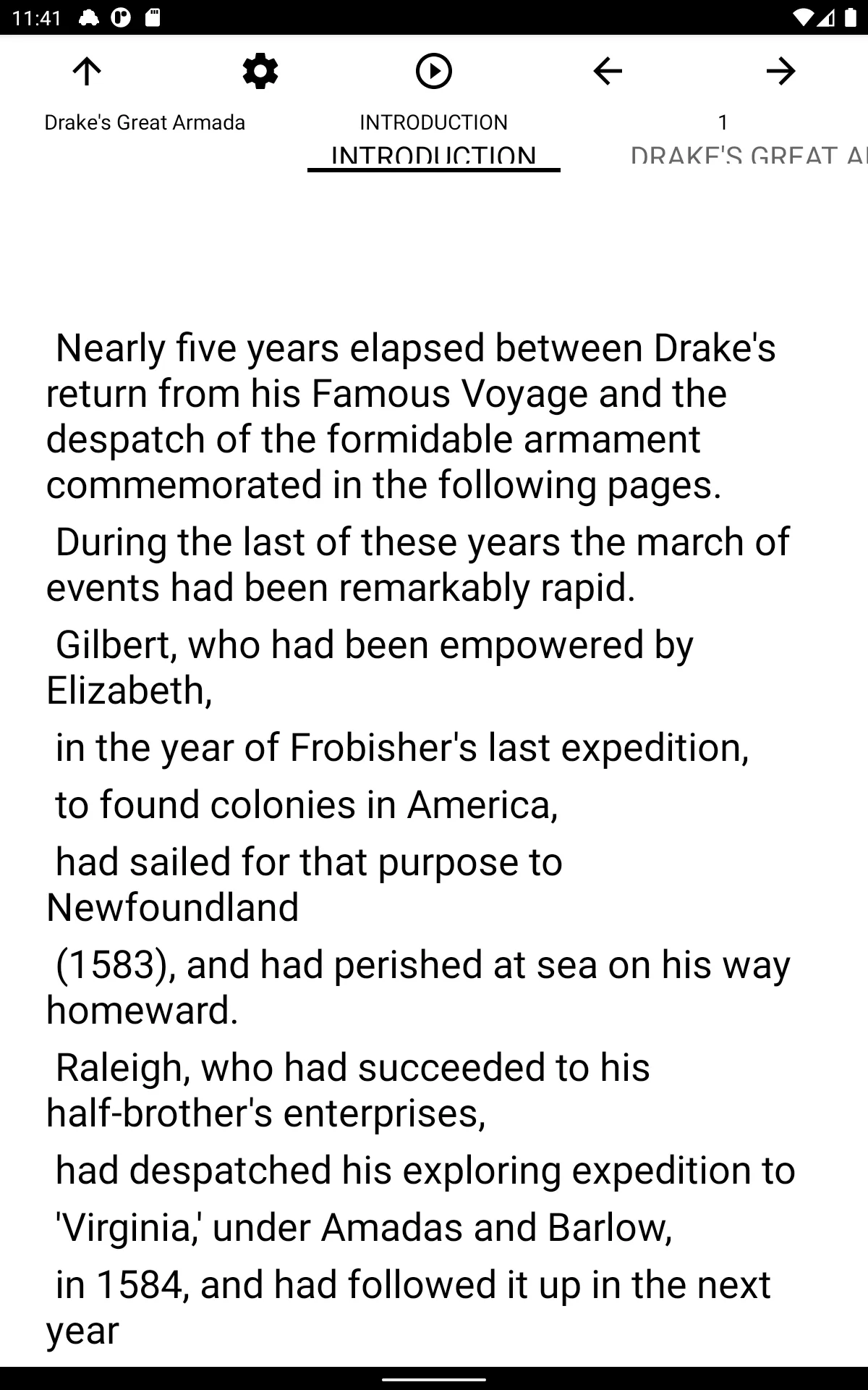 Book, Drake's Great Armada | Indus Appstore | Screenshot