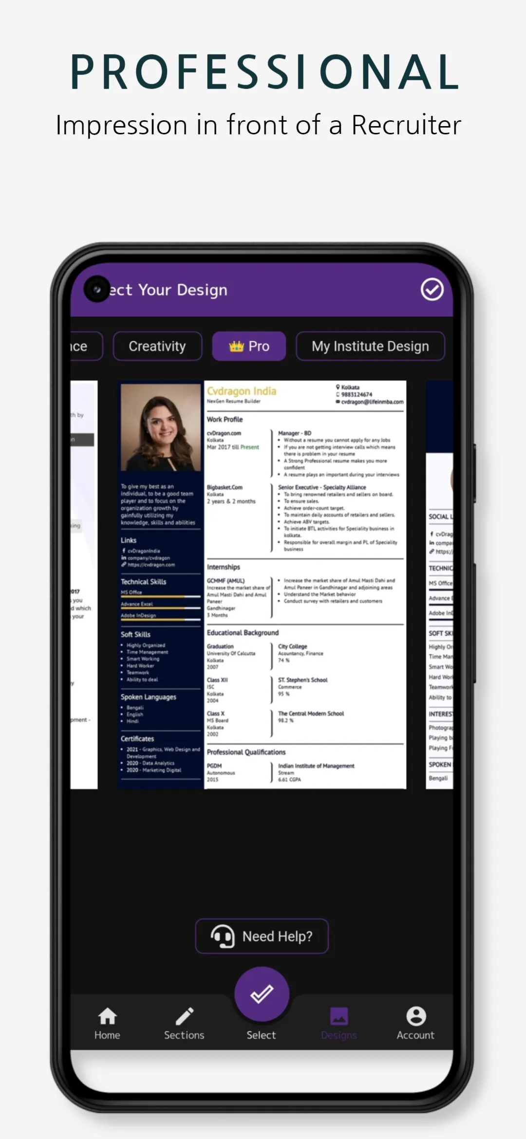 cvDragon Resume App: Create CV | Indus Appstore | Screenshot