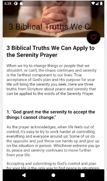 Prayer for Serenity - God gran | Indus Appstore | Screenshot