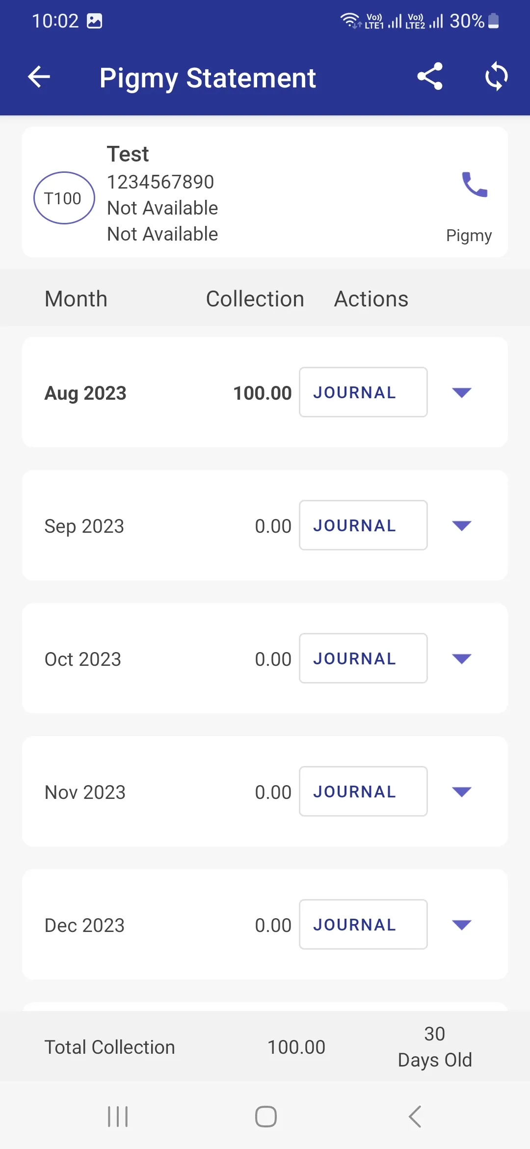 Daily Collection Pigmy Finance | Indus Appstore | Screenshot