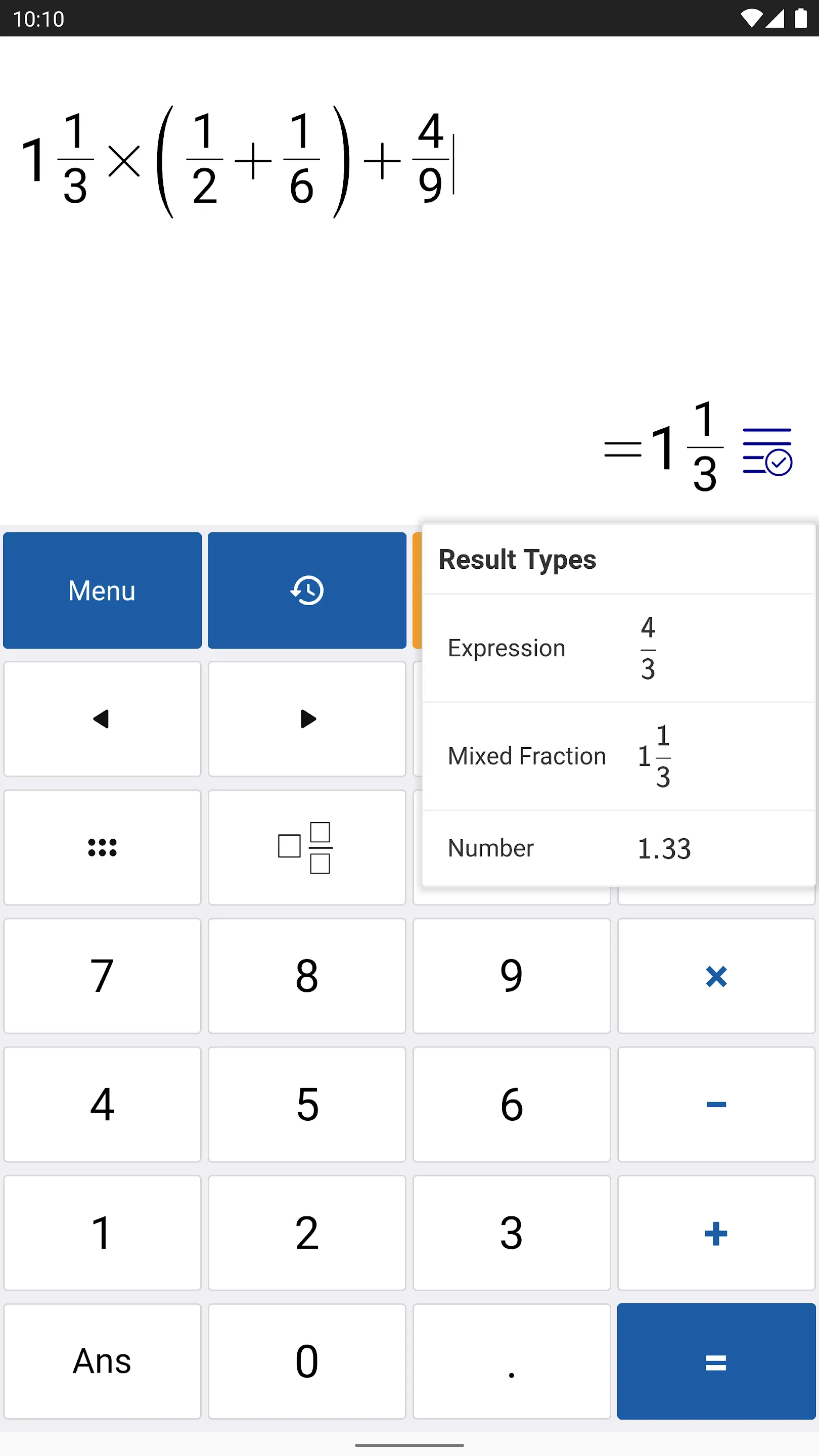 Fraction Calculator: Math Calc | Indus Appstore | Screenshot