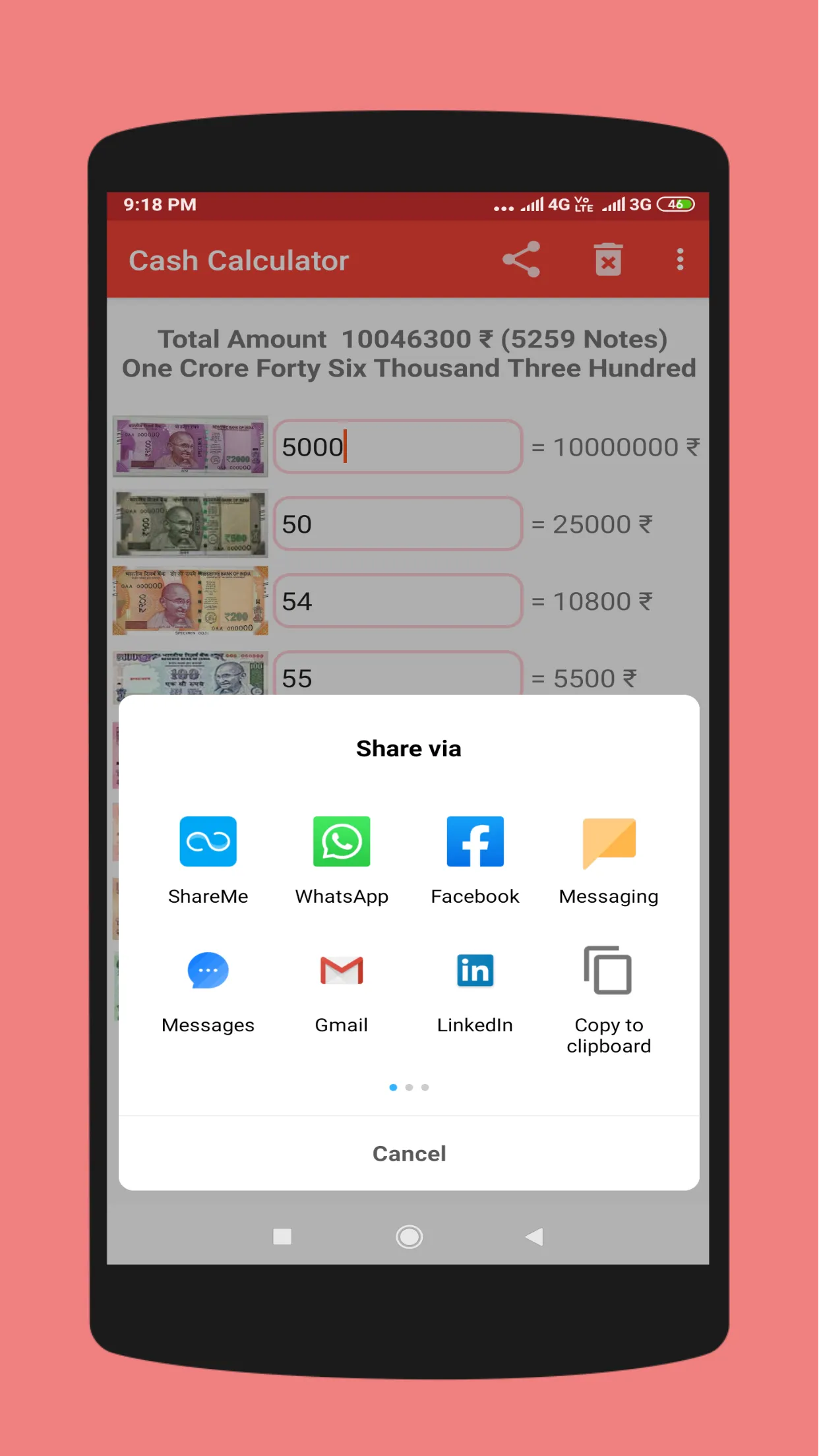 Cash Calculator Pro | Indus Appstore | Screenshot