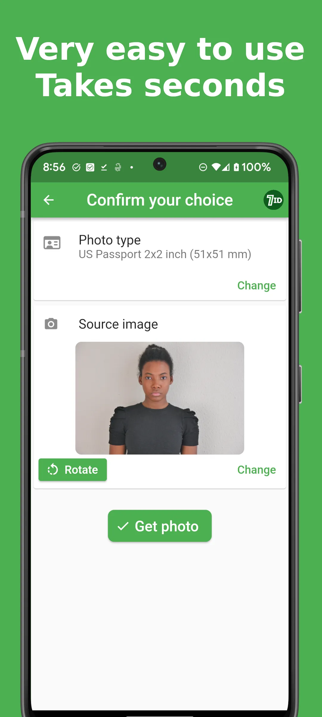 7ID: passport photos | Indus Appstore | Screenshot