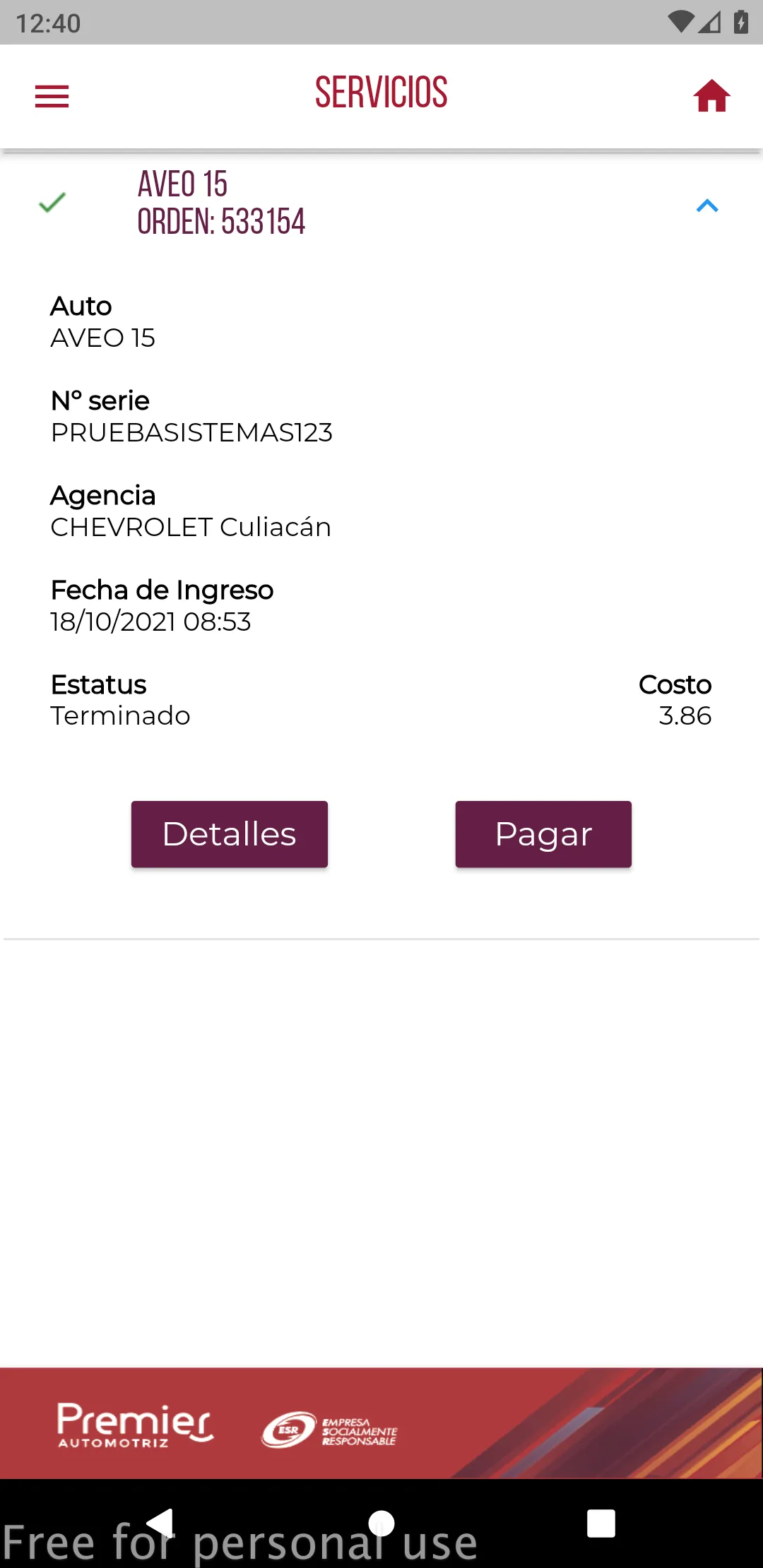 Mi Servicio Premier | Indus Appstore | Screenshot