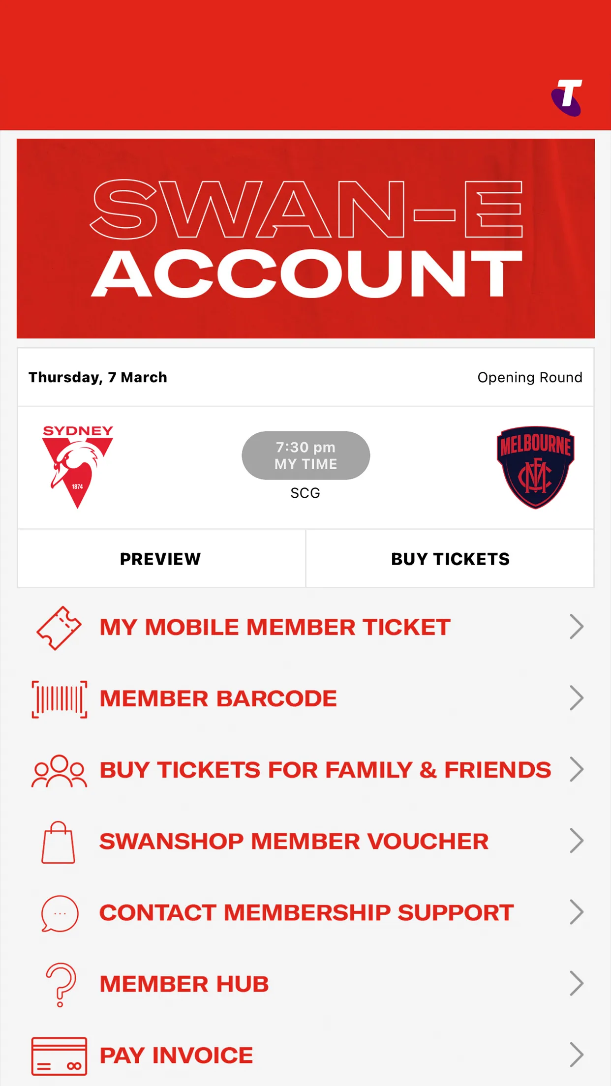 Sydney Swans Official App | Indus Appstore | Screenshot