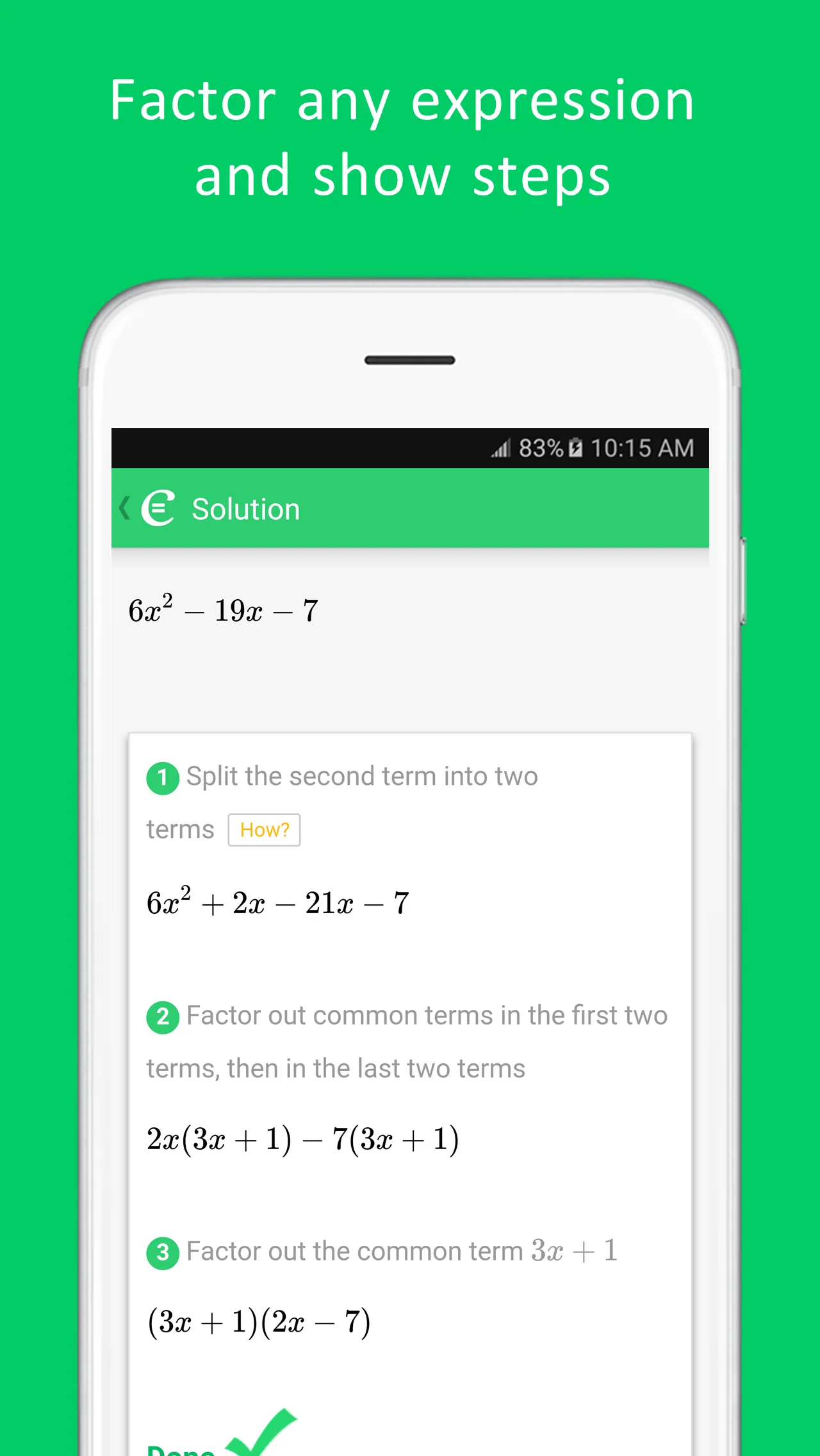 Cymath - Math Problem Solver | Indus Appstore | Screenshot