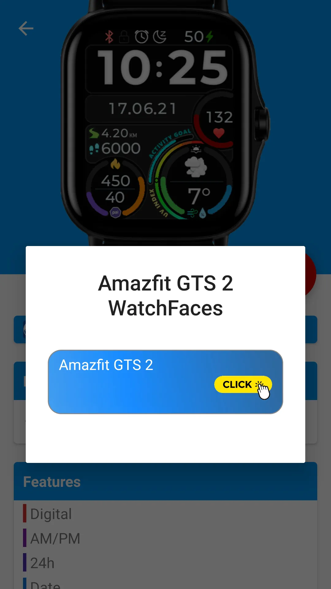 Amazfit GTS 2/2e Watchfaces | Indus Appstore | Screenshot