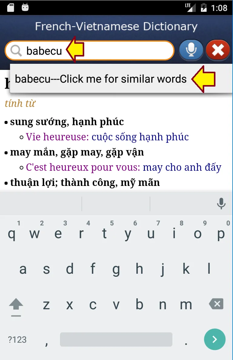 French-Vietnamese Dictionary | Indus Appstore | Screenshot