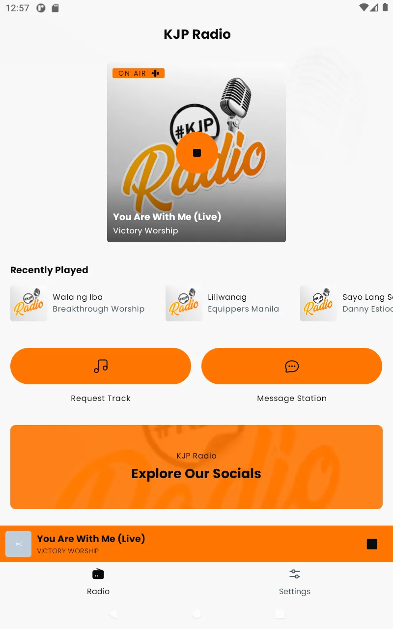 KJP Radio | Indus Appstore | Screenshot