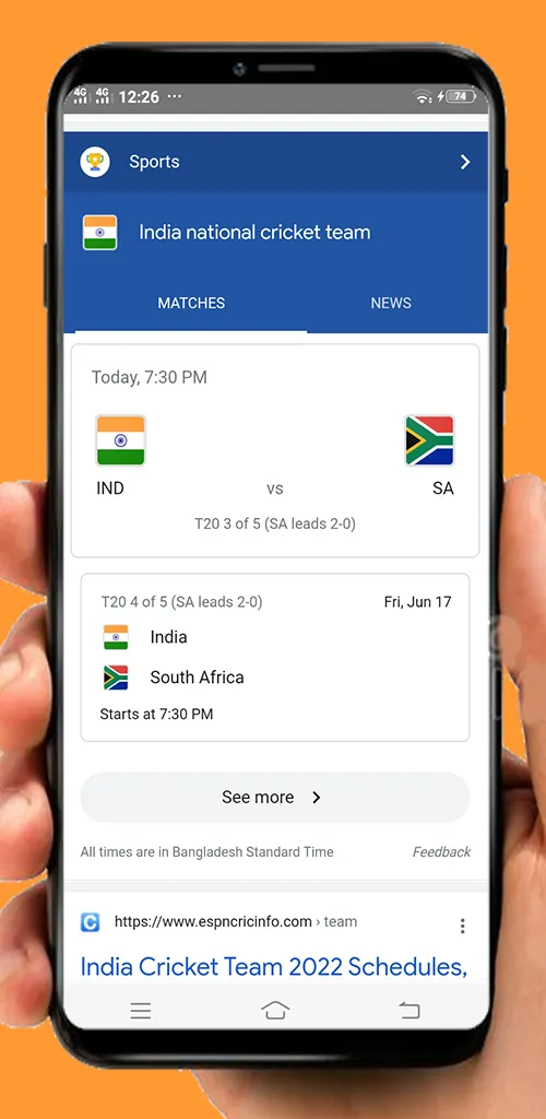 India Vs Cricket live score | Indus Appstore | Screenshot