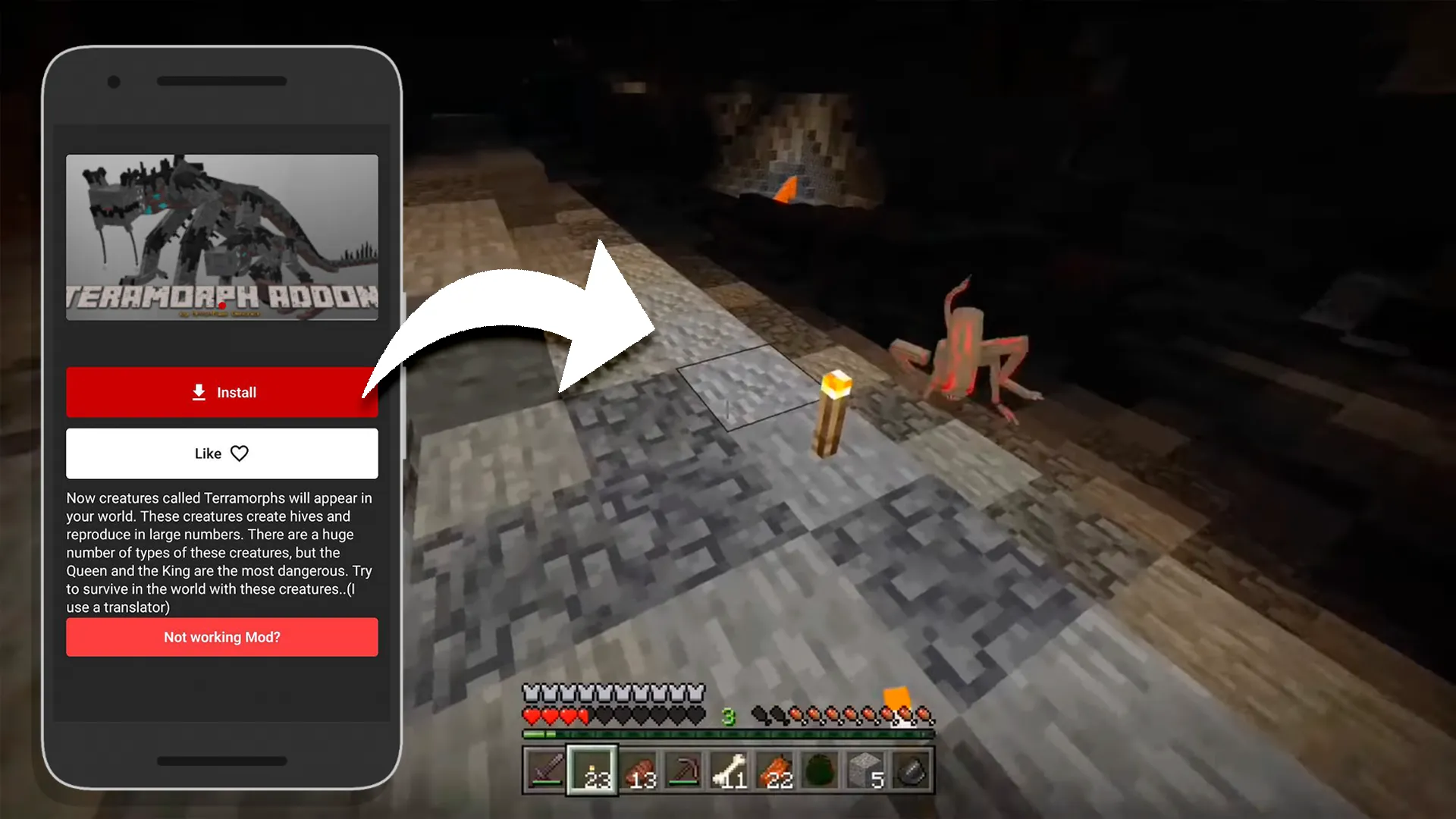 Morph mod Minecraft PE | Indus Appstore | Screenshot