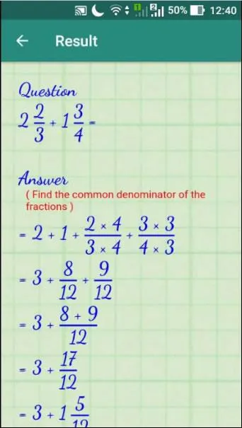 Fraction Calculator - solution | Indus Appstore | Screenshot