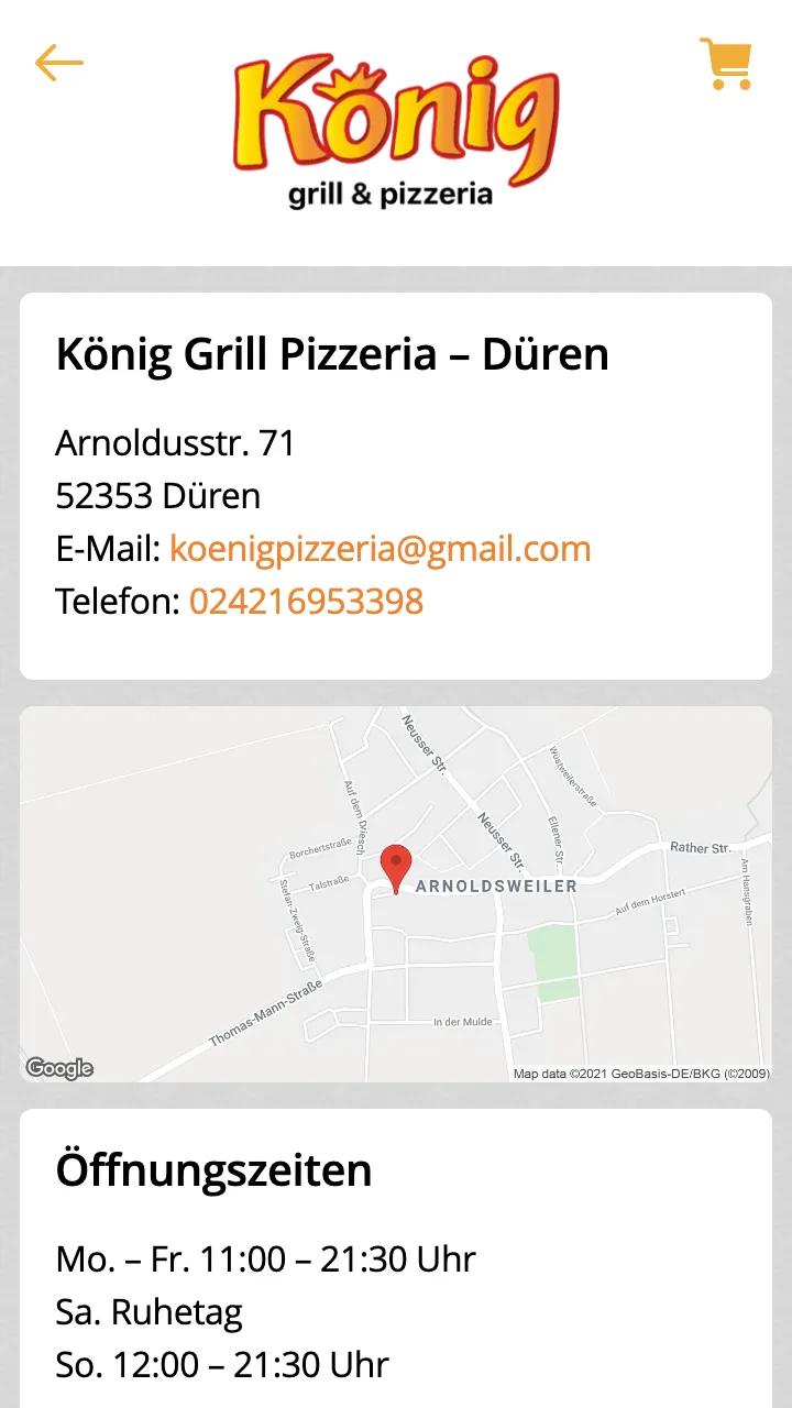 König Pizzeria Düren | Indus Appstore | Screenshot