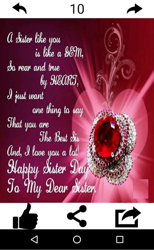 Happy Sister's Day Wishes | Indus Appstore | Screenshot