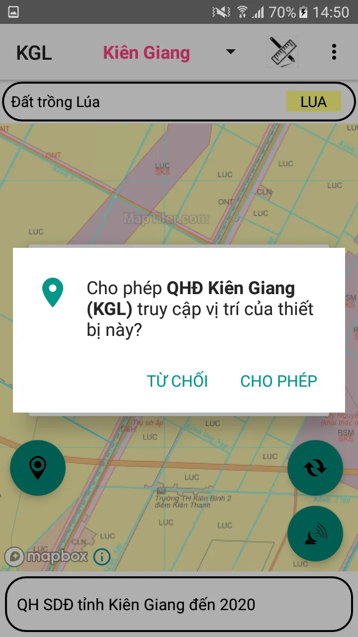 QH sử dụng đất Ki�ên Giang | Indus Appstore | Screenshot