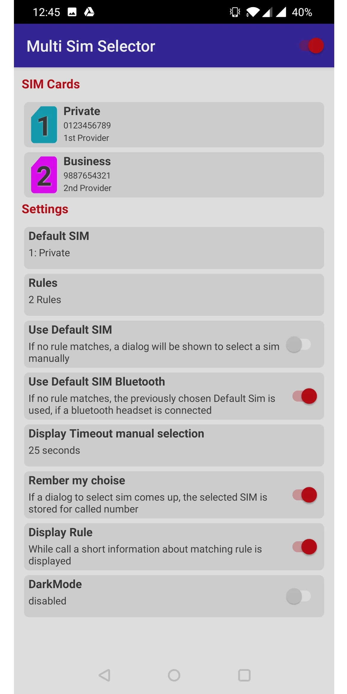 Dual Sim / Multi Sim Selector | Indus Appstore | Screenshot