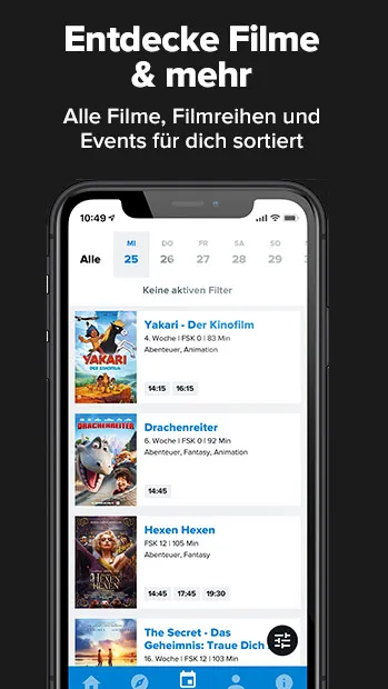 CINEPLEX Kinoprogramm | Indus Appstore | Screenshot