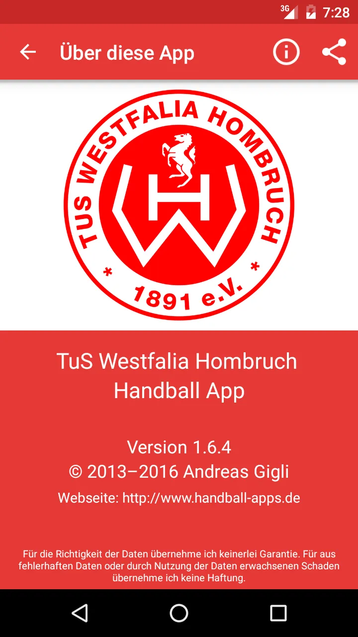 TuS Westfalia Hombruch Handbal | Indus Appstore | Screenshot