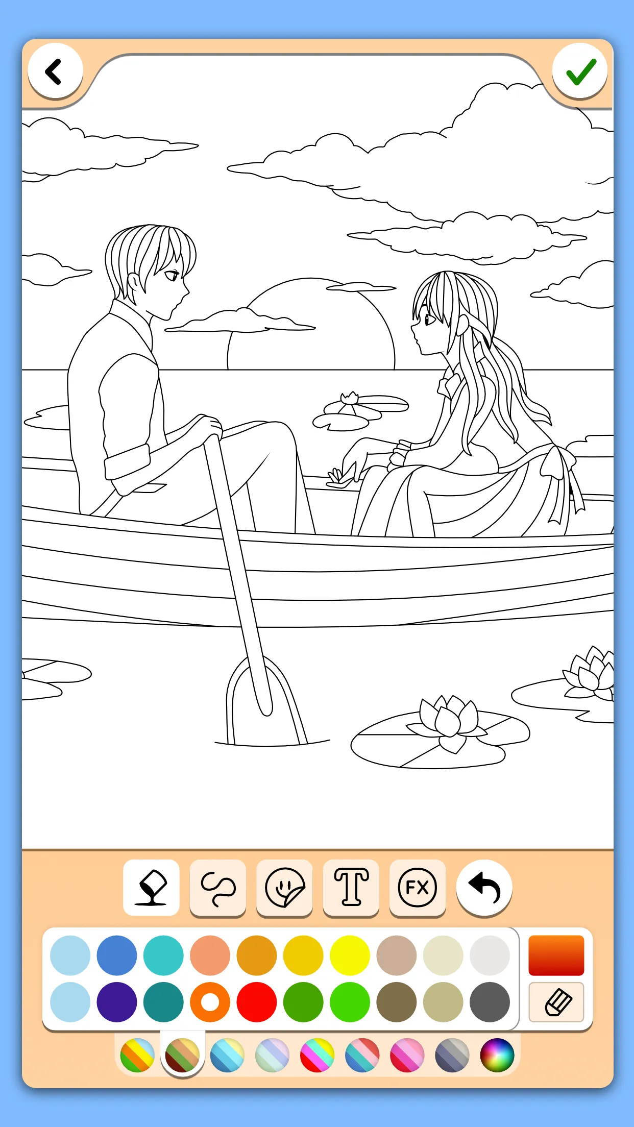 Valentines love coloring book | Indus Appstore | Screenshot
