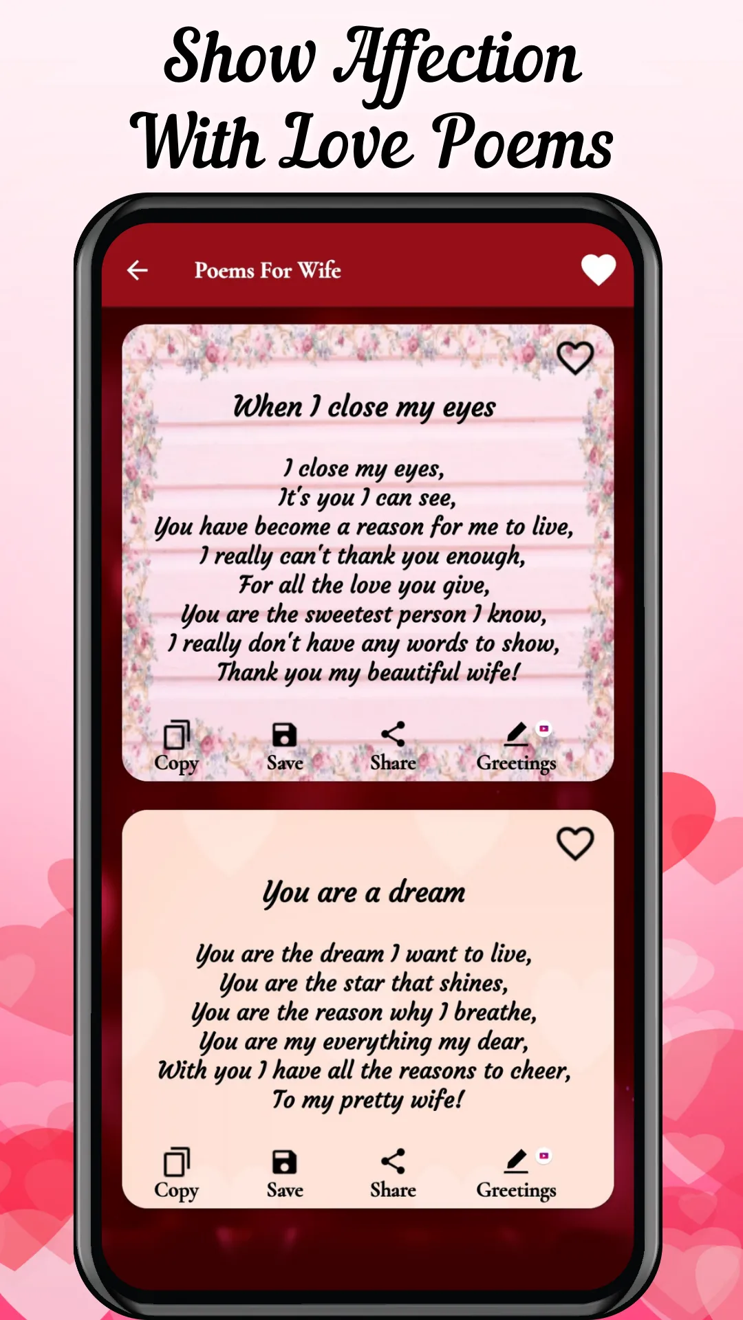 Valentines Day Wishes for Wife | Indus Appstore | Screenshot