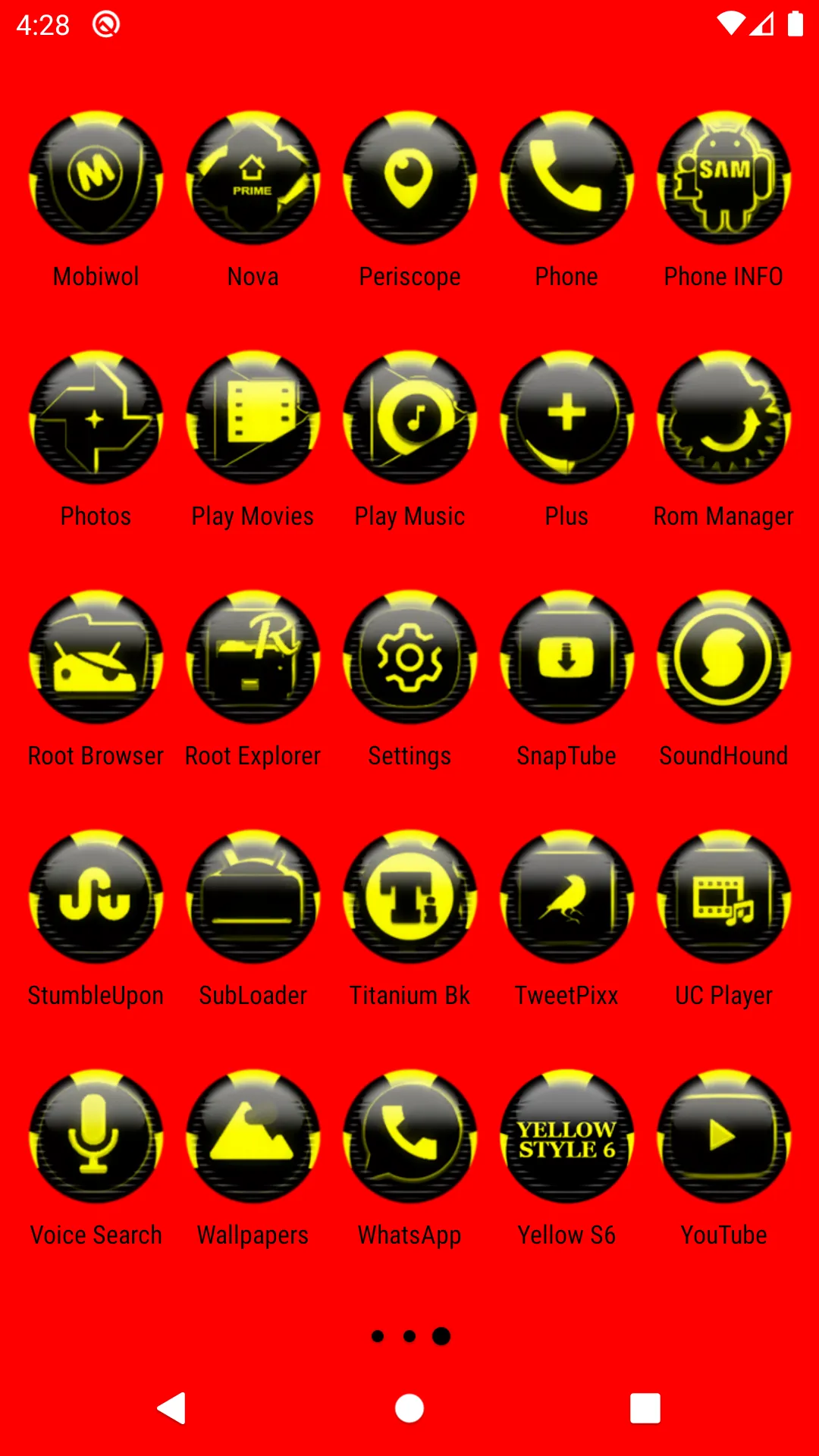 Yellow Icon Pack Style 6 | Indus Appstore | Screenshot