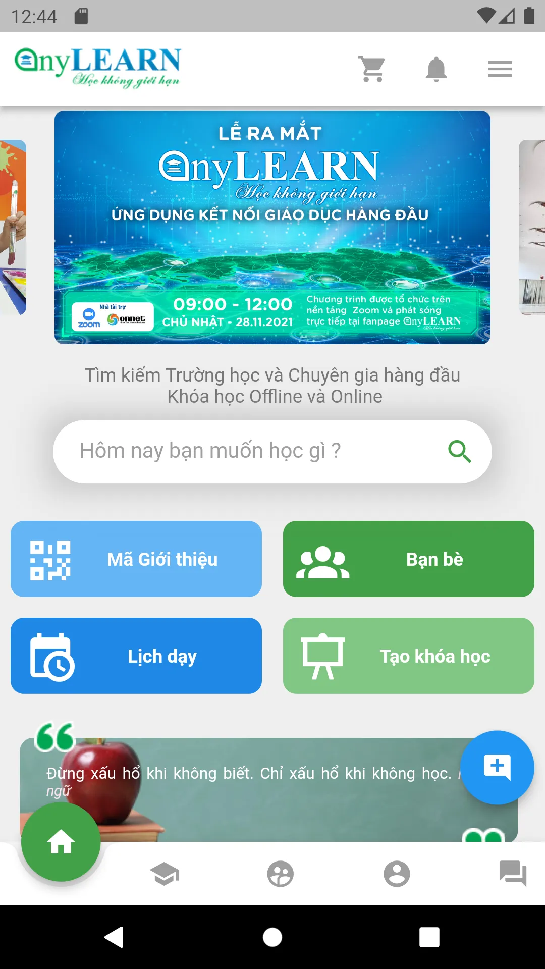 anyLEARN - HỌC không giới hạn | Indus Appstore | Screenshot