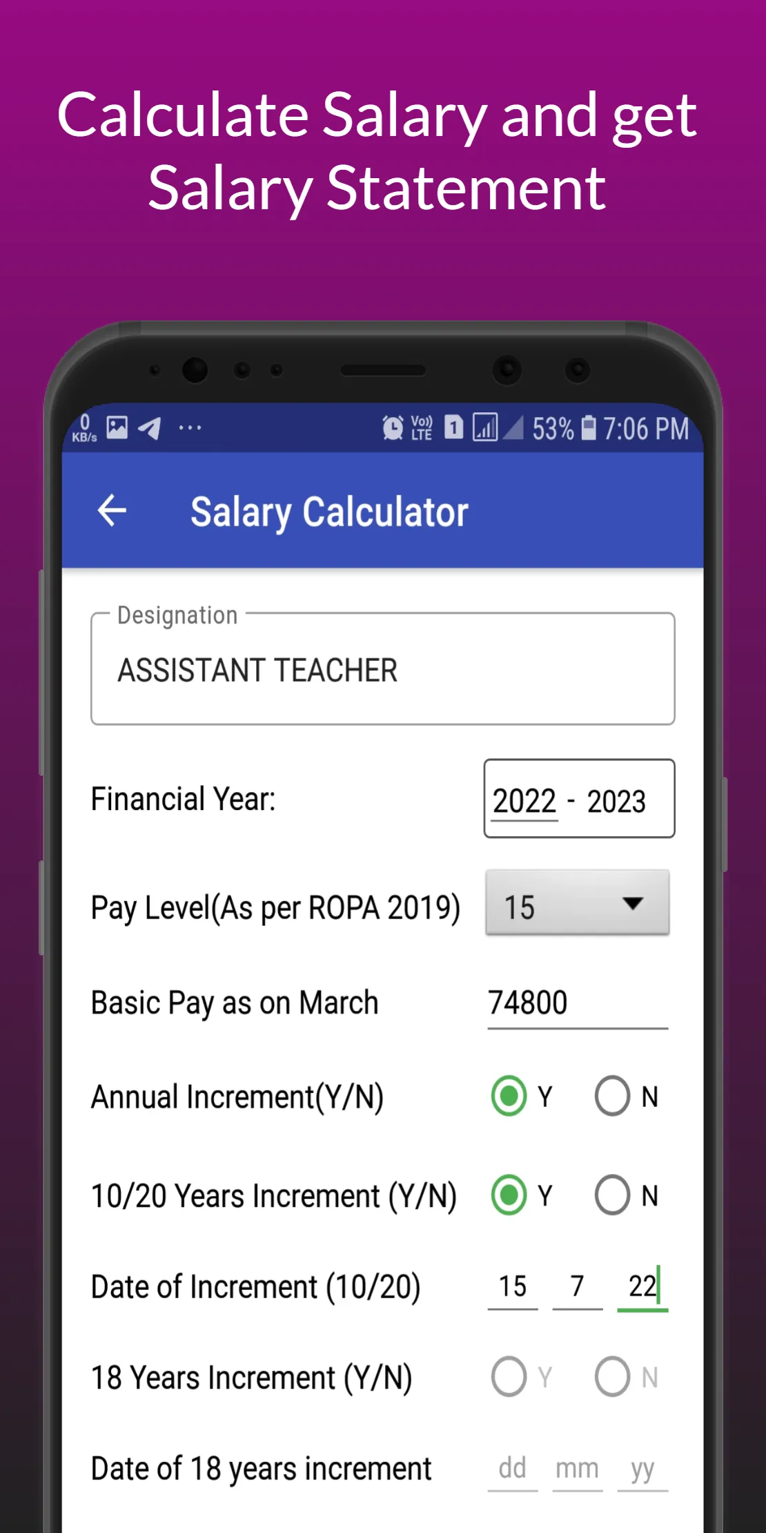 Essential | Salary Calculator | Indus Appstore | Screenshot