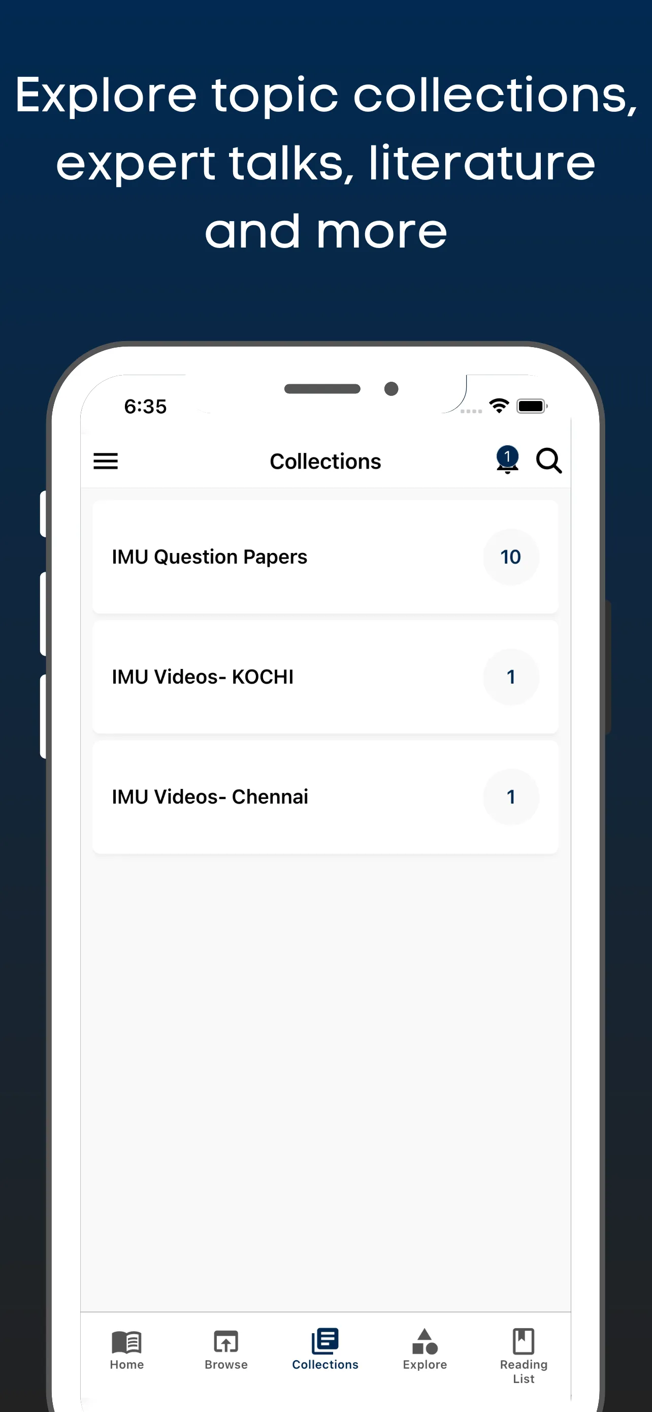 IMU eLibrary | Indus Appstore | Screenshot