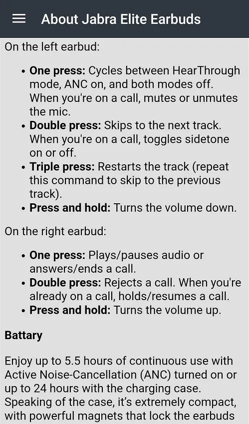 Jabra Elite Earbuds Guide | Indus Appstore | Screenshot