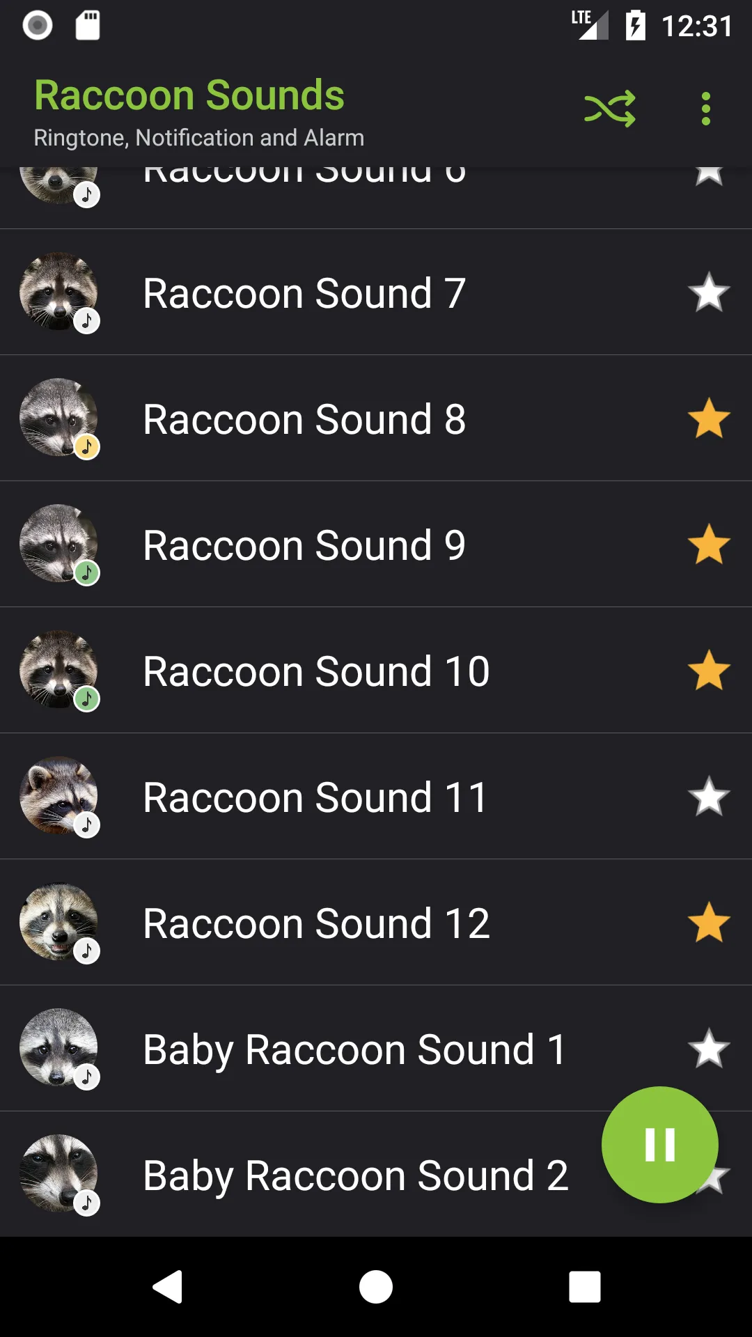 Raccoon Sounds | Indus Appstore | Screenshot