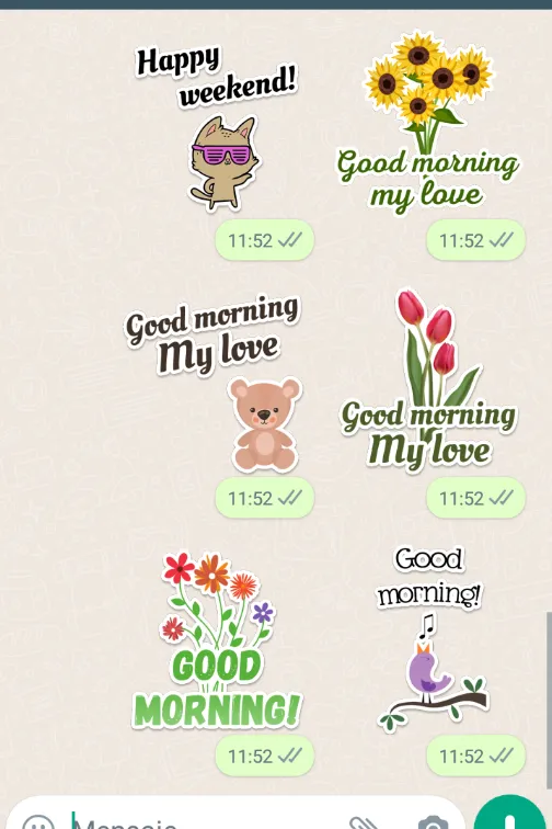 Good Morning Stickers | Indus Appstore | Screenshot