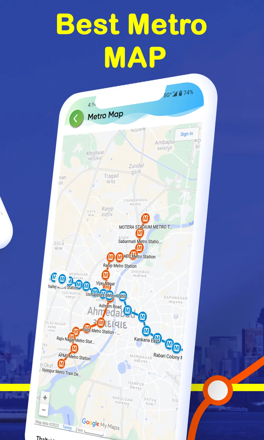 Ahmedabad Metro & BRTS Bus App | Indus Appstore | Screenshot