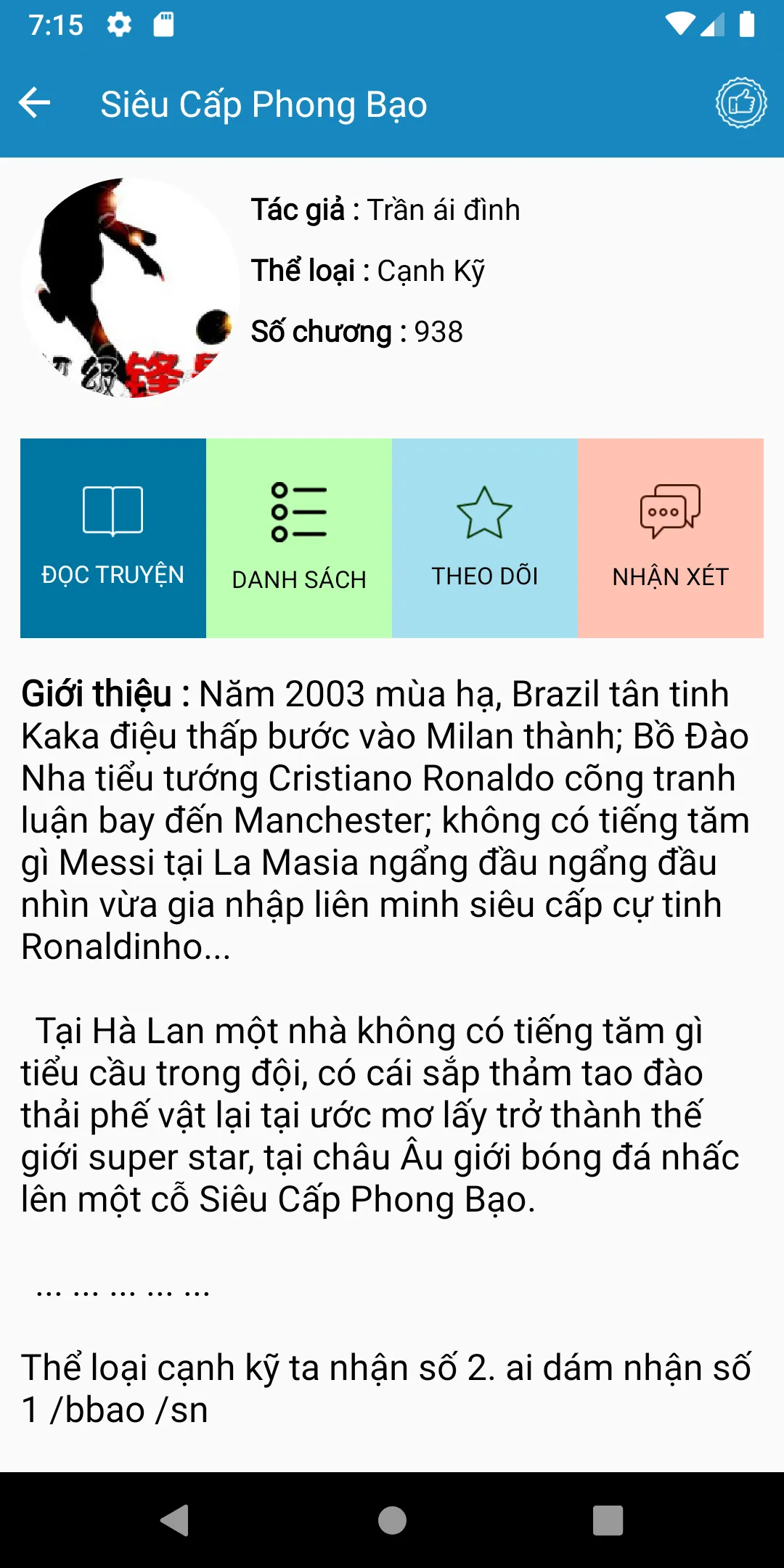 TruyenCv - Đọc truyện convert | Indus Appstore | Screenshot