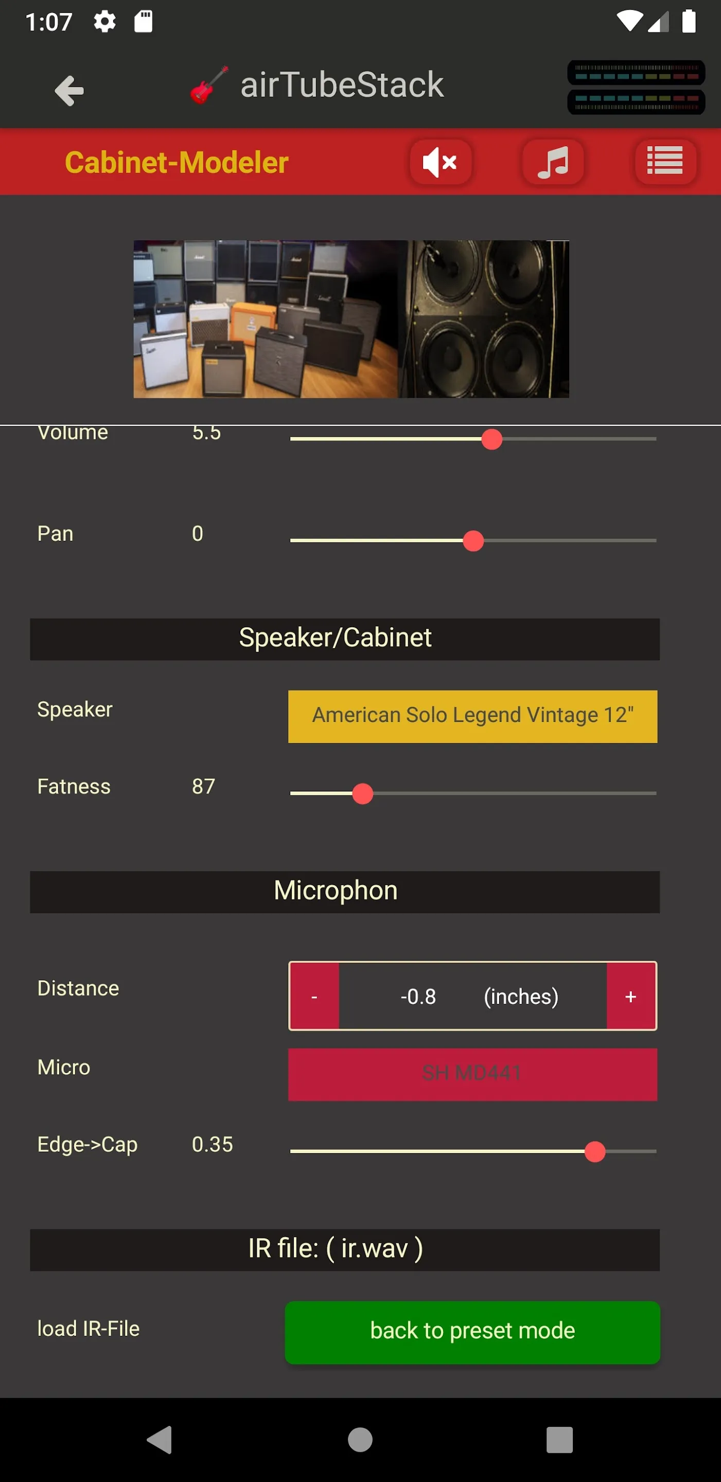 Guitar Amps  Cabinets  Effects | Indus Appstore | Screenshot