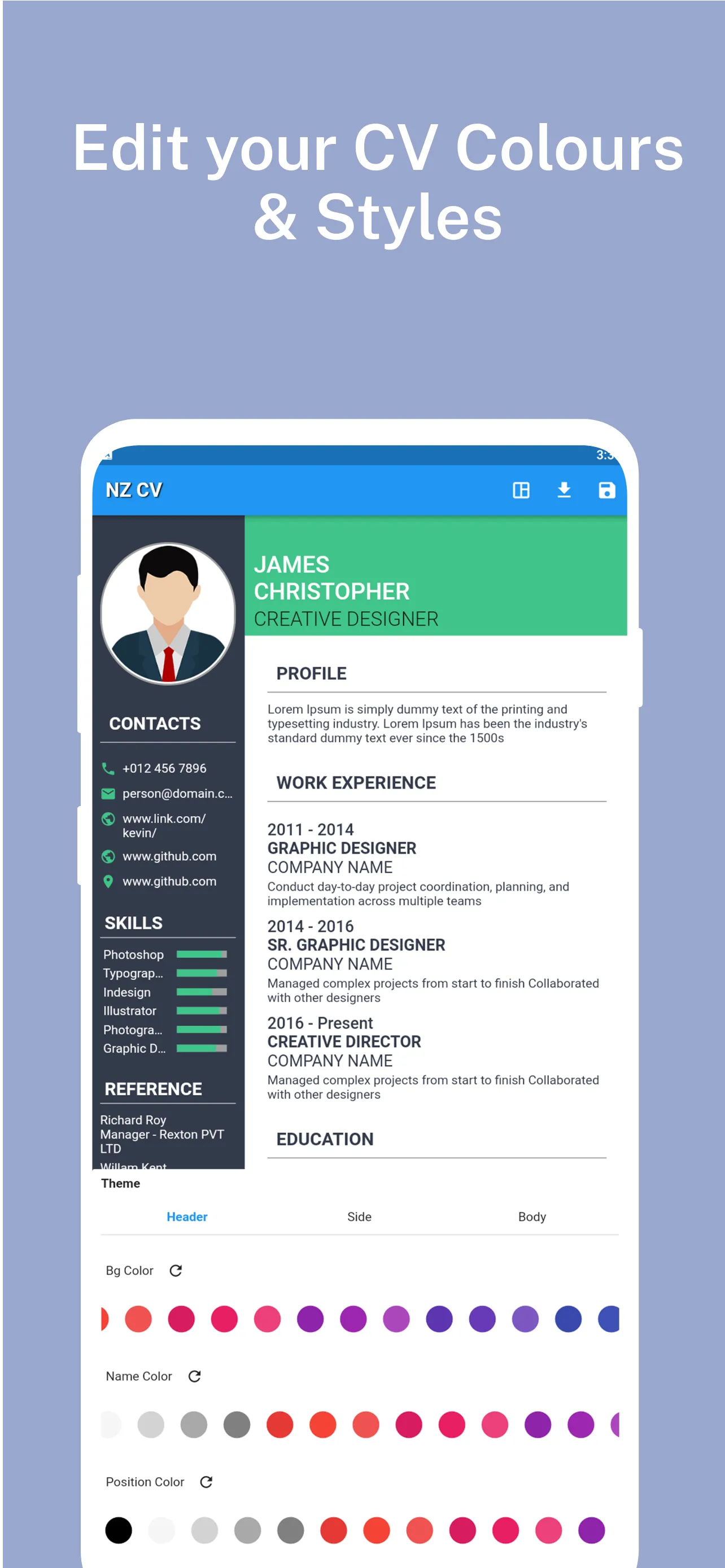 NZ CV - New Zealand Resume PDF | Indus Appstore | Screenshot