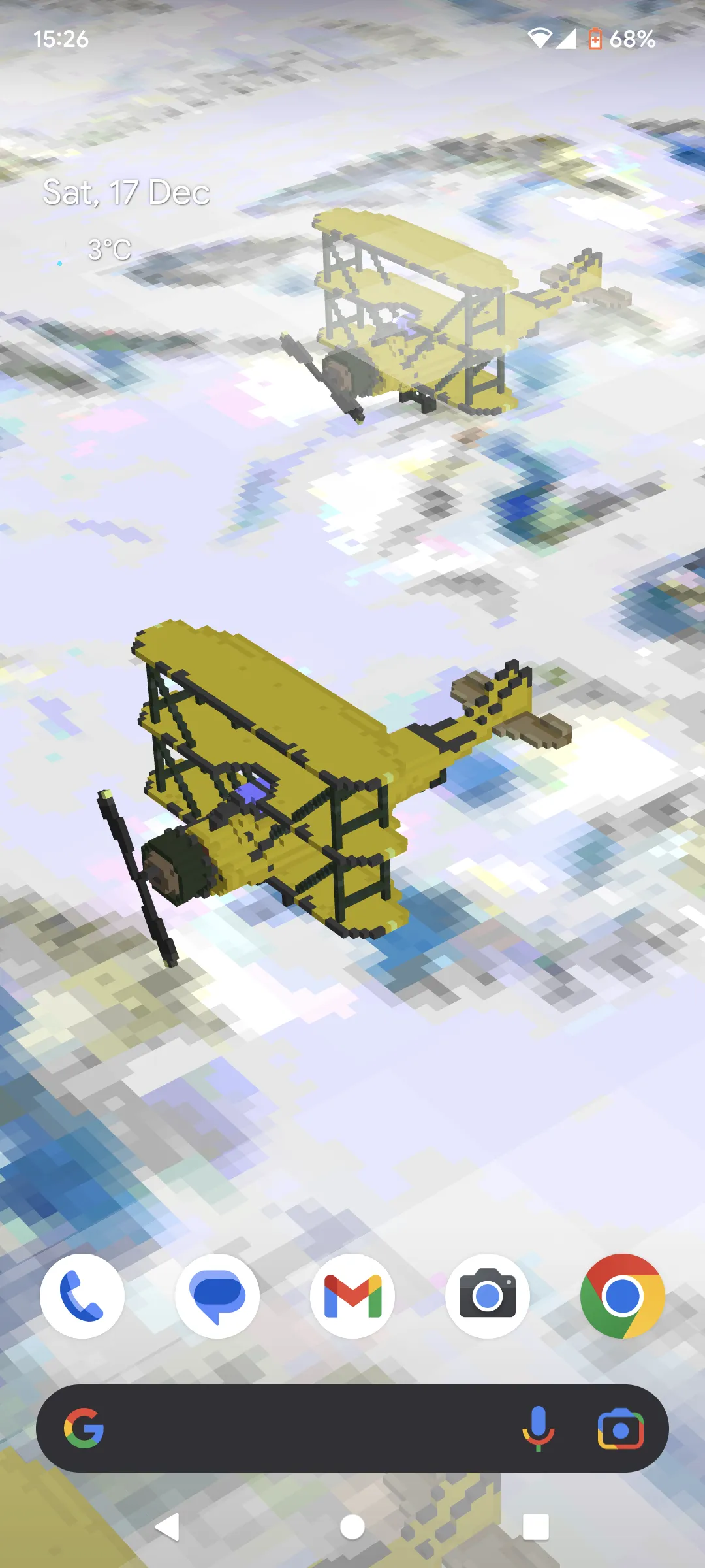 Voxel Airplanes 3D LWP | Indus Appstore | Screenshot