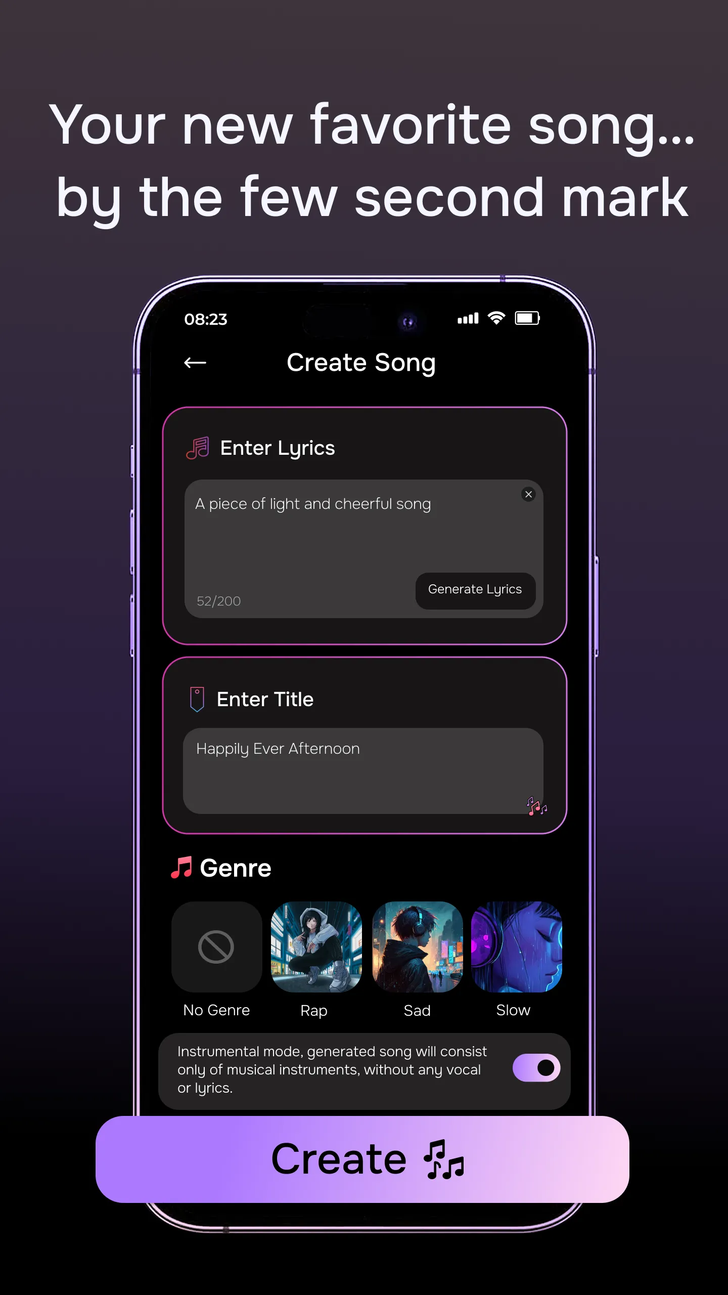 Lyrofy - AI Song Generator | Indus Appstore | Screenshot