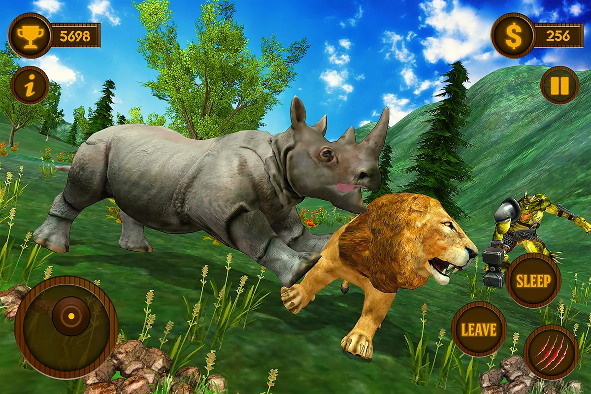 Wild Rhino Family Jungle Sim | Indus Appstore | Screenshot