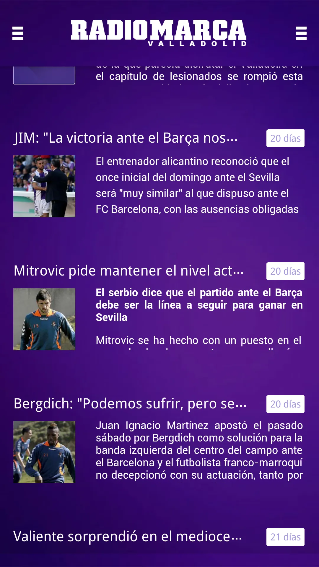 Radio Marca Valladolid | Indus Appstore | Screenshot