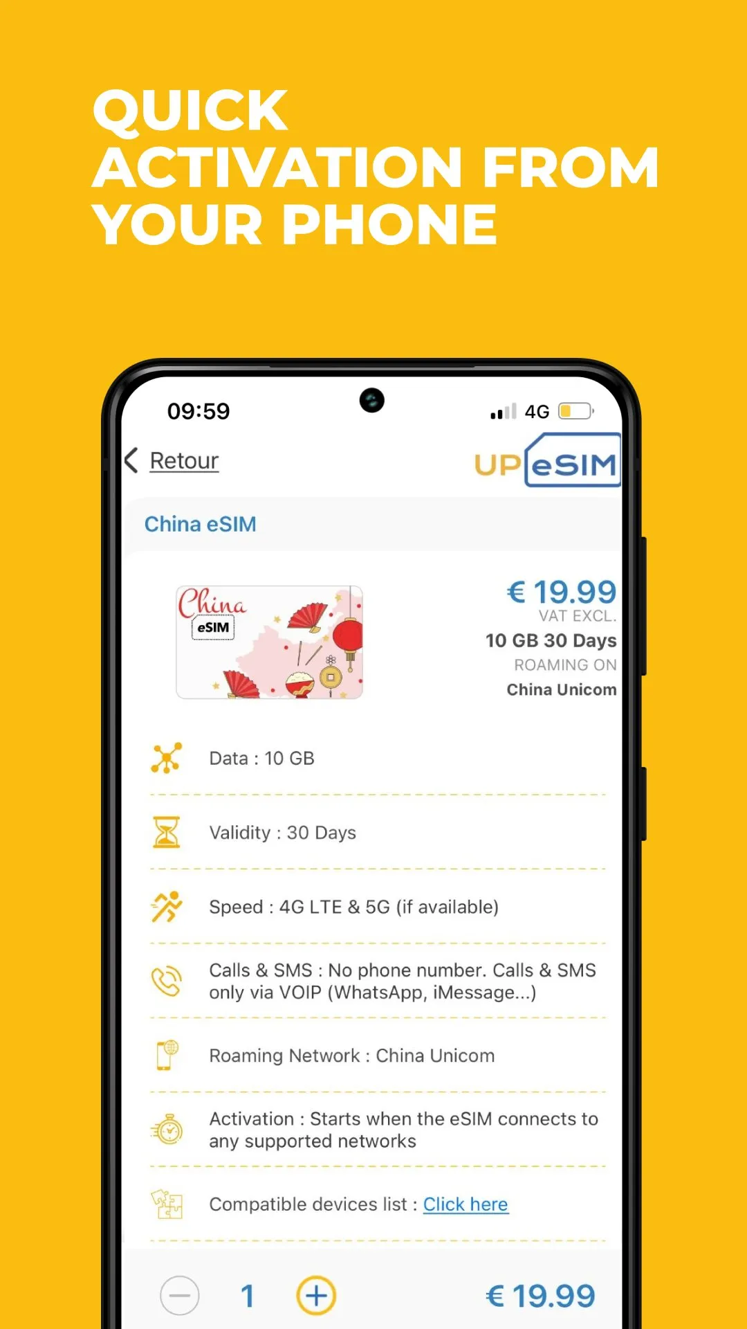 UPeSIM: eSIM prepaid card | Indus Appstore | Screenshot